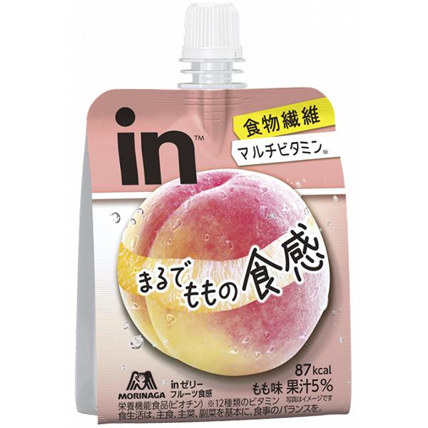 inゼリー フルーツ食感＜もも＞ 150g 森永製菓