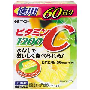 ビタミンC1200 ( 60包 )/ 井藤漢方 ビタミンCサプリメント 顆粒 水なし