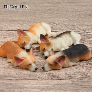 コーギー フィギュア 4個セット かわいい 犬 ペット｜nicegrowingshop