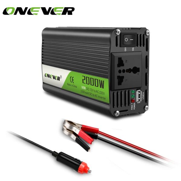 車 インバーター コンバーター パワーインテリジェント 温度制御 USB 充電器 電源 DC 12V...