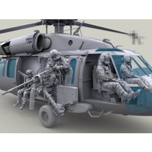 ヘリコプターとミニチュア兵士の樹脂モデルキット 1/35スケール 軍事ジオラマ｜nicegrowingshop