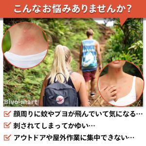 虫よけネット付き帽子 虫除け 虫よけ 防虫 農...の詳細画像1