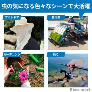 虫よけネット付き帽子 虫除け 虫よけ 防虫 農...の詳細画像3