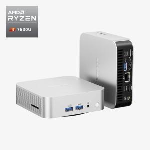 GEEKOM A5 Pro 2026エディション ミニPC AMD Ryzen R5-7530U 搭載(128GBメモリ/6TB SSD拡張対応) 30dB Mini PC 4画面出力 8K対応 SDカード Win 11 Pro 3年保証