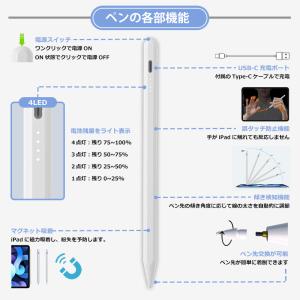 タッチペン 極細 iPad ペンシル スタイラ...の詳細画像2