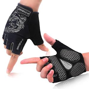 F-TUBAME サイクリンググローブ 夏 3D 立体 ハーフフィンガー GEL入り 耐磨耗性 換気性 5色 男女兼用