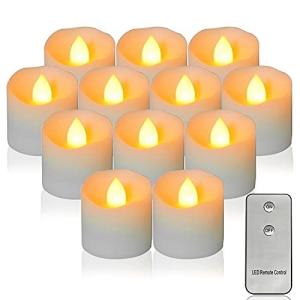 AITOO LED キャンドルライト 電池式 リアル感 ロウソク 火を使わない 安全 長持ち リモコン付き 室内 室外 飾り 雰囲気 癒しの灯り プロ