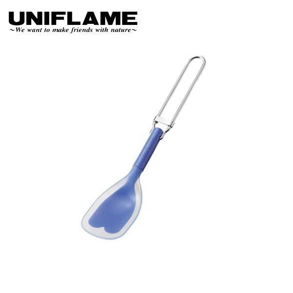 ユニフレーム FDシリコンスプーン 667781 UNIFLAME ブルー キャンプ 食器  折りた...