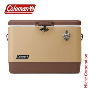コールマン スチールクーラーボックス Coleman コールマン スチールベルトクーラー 54qt / ステンレス