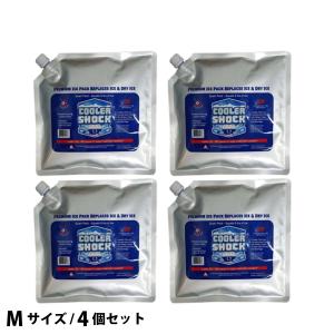 クーラーショック M 4個セット COOLER SHOCK セット アウトドア 保冷剤 キャンプ 保冷剤 バーベキュー 保冷パック BBQ アイスパック 強力