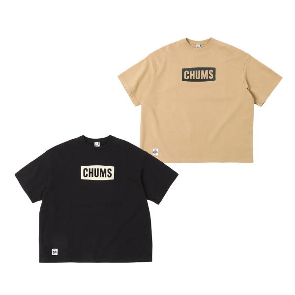 チャムス Tシャツ オーバーサイズドショートスリーブチャムスロゴクルートップループパイル CH00-...