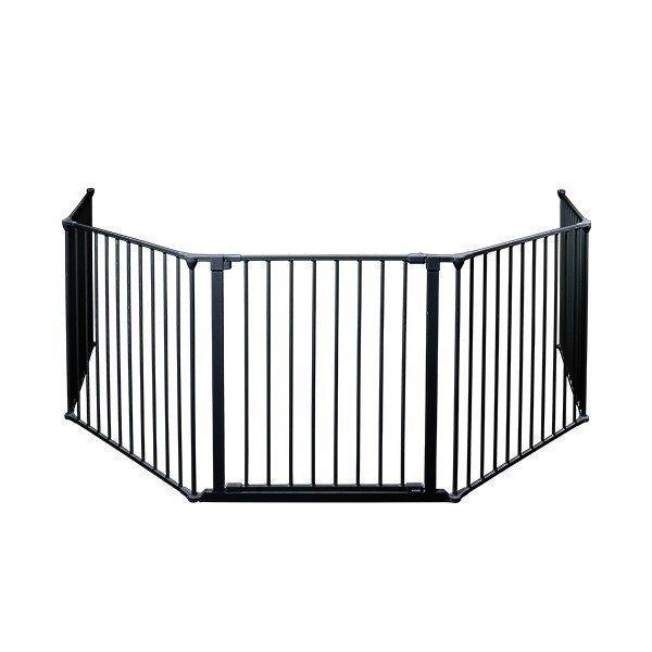 ベビーダン ハースゲート XXL ブラック 56826 黒 薪ストーブ 暖炉 ベビーサークル 扉 ド...
