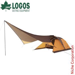 ロゴス ドームDUO+タープセット（2020 LIMITED） 71805568 限定品 テント タープ ドーム型テント キャンプ用品｜niche-express