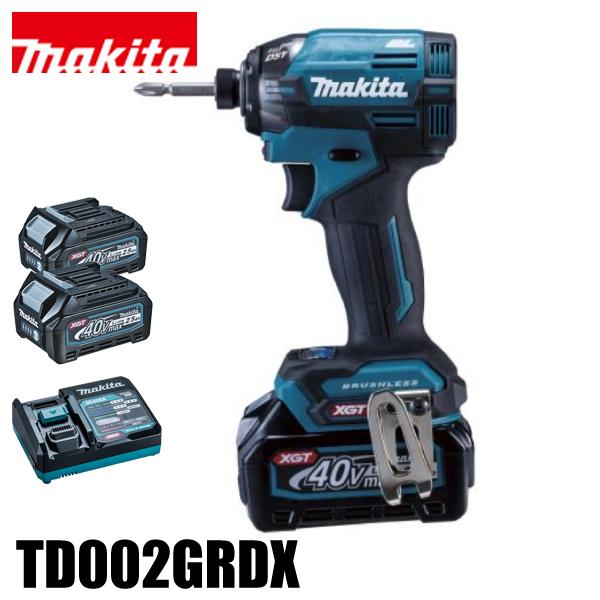 マキタ（makita） 40Vmax 充電式インパクトドライバ 青 バッテリー・充電器付き TD00...