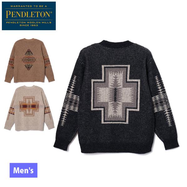 ペンドルトン  ロングスリーブ シェトランド ウール クールネック プルオーバー 19800152 ...