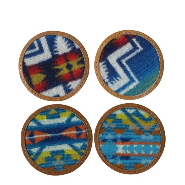 ペンドルトン テーブルウェア スペシャル レザーコースター 2P 19802157 アウトドア キャ...