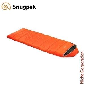 スナグパック スリーパーエクスペディション スクエア ライトジップ  (オレンジ) SP95204OR シュラフ 化繊 フルジップ 寝袋｜niche-express