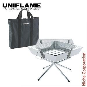 UNIFLAME（ユニフレーム） 焚き火台 メタル薪 ＆ ファイアグリル