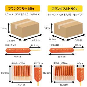 フランクフルト串付き(65g) 100本 おま...の詳細画像3