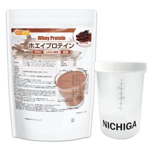 ＜シェイカー セット＞ ホエイプロテインＷ80 ココア風味 1ｋｇ 11種類のビタミン配合 [02] NICHIGA(ニチガ)｜nichiga