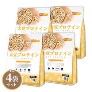 大豆プロテイン（国内製造） 1ｋｇ×4袋 ソイプロテイン100% 新規製法採用 IP管理大豆使用(分別生産流通管理) 甘味料無添加 NICHIGA(ニチガ) TK2