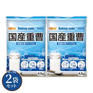 国産重曹 4.7ｋｇ×2袋 東ソー製 炭酸水素ナトリウム 食品添加物 NICHIGA(ニチガ) TKJ｜nichiga