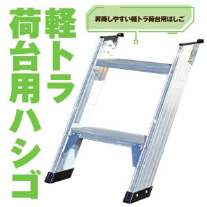 トラック用 荷台はしご 2段 74cm×30cm (荷台ハシゴ トラックステッパー