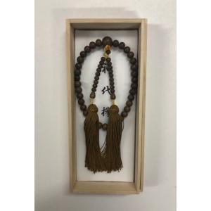 宗派式 片手念珠 神代欅 33玉