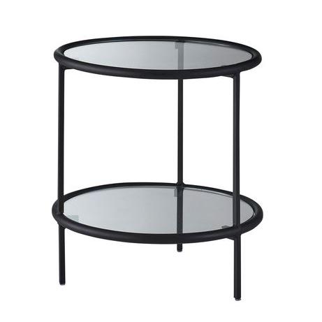 HIT-243 ラウンドガラステーブル２Ｄ 東谷 azumaya 家具 送料無料