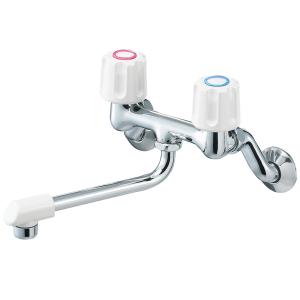 TOTO 【TKJ20BAU】 《KJK》 壁付2ハンドル混合水栓（整流、共用） ωγ0