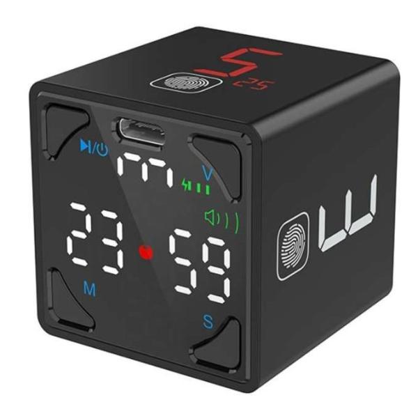 TK1BL1 llano TickTime Cube 楽しく時間管理ができるポモドーロタイマー ブラ...