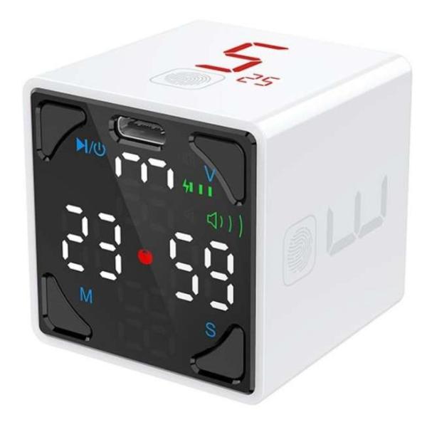 TK1W1 llano TickTime Cube 楽しく時間管理ができるポモドーロタイマー ホワイ...