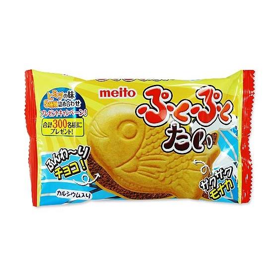 k 【駄菓子のばら売り・チョコ系の駄菓子】 名糖 ぷくぷくたい エアインチョコ（1個売り）