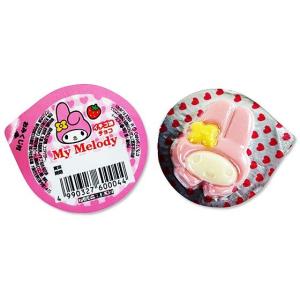 【秋・冬限定】丹生堂 マイメロディ レリーフチョコ おみくじ付 (50個入)  駄菓子 まとめ買い チョコレート お菓子 箱買い 景品 子供会｜nichokichi