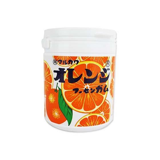 マルカワ 130g オレンジ マーブル ガム ボトル （6個入）お菓子 ガム まとめ買い 箱買い 景...