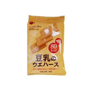 【お菓子まとめ買い・ビスケット・クッキー系のお菓子】 ブルボン 豆乳のウェハース （2枚×8袋)｜nichokichi