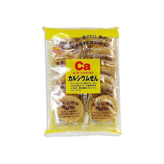 お菓子のまとめ買い・炭酸せんべい系  かしわ堂 カルシウムせん （ 12個入 ）