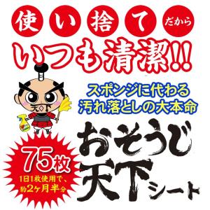 お掃除シート 「使い捨て スポンジ」75枚(1...の詳細画像2