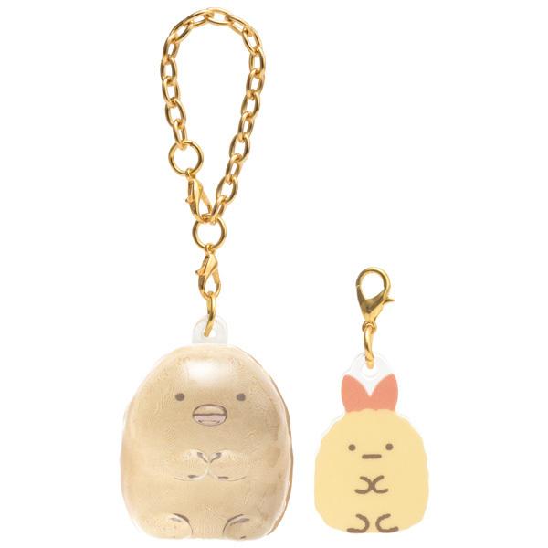 すみっコぐらし なかよしペアキーホルダー とんかつ＆えびふらいのしっぽ　AB03403