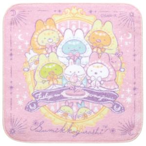 すみっコぐらし うさぎのふしぎなおまじないテーマ キャラミックス プチタオル ピンク　CM46403｜nico-marche