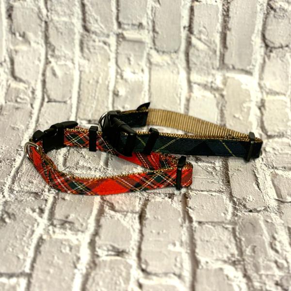 首輪  小型犬 おしゃれ フェリーク タータンチェックカラー Sサイズ