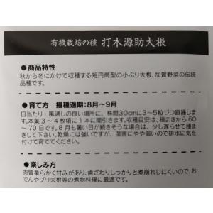 有機種子 固定種 打木源助大根 種 ダイコン ...の詳細画像2