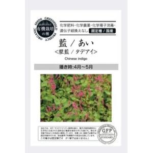 有機種子 固定種 藍 タデアイ 種 25粒 2026年11月期限