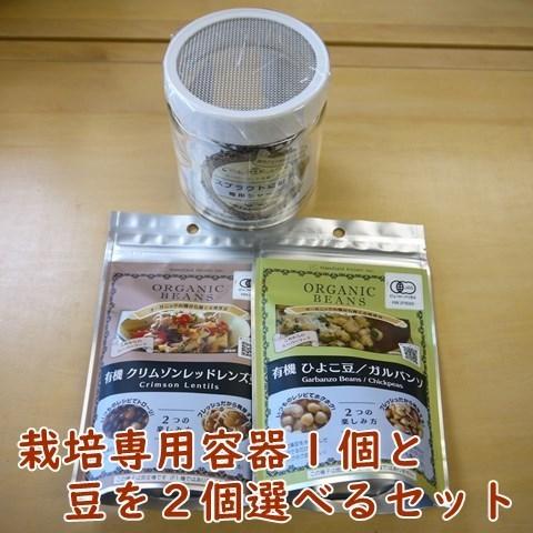 発芽豆栽培スタートセット 専用容器１個と発芽豆２個を選べるセット 送料込 2026年5月〜2026年...