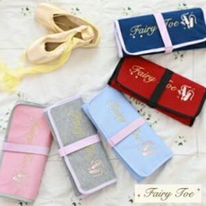 JYBB1097 FairyToe トゥシューズケース FairyToe スウェット トウシューズ ケース バレエ Fairy toe ニックナック  バレエ キッズ リップ トウシューズバック｜nicolife