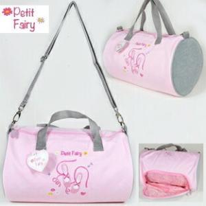 YBB834 PetitFairyバレエトゥシューズ刺繍入りドラムバッグ