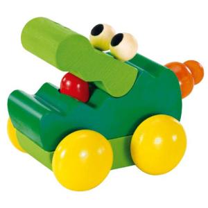 木のおもちゃ 車 木製 赤ちゃん 子供 1歳 2歳 3歳 誕生日プレゼント　ブーブークロコ｜nicoly