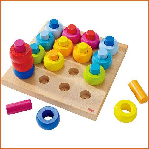 知育玩具 2歳 3歳 4歳 木のおもちゃ 誕生日プレゼント　カラーリングのペグ遊び