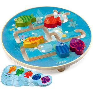 知育玩具 2歳 3歳 4歳 子供 誕生日プレゼント 木のおもちゃ　アクアリウム｜nicoly