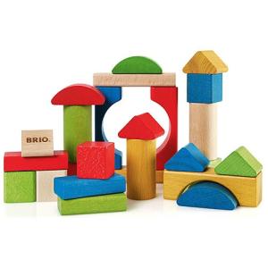 積み木 ブロック 木のおもちゃ　BRIO ブリオ　カラーつみき25ピース｜nicoly